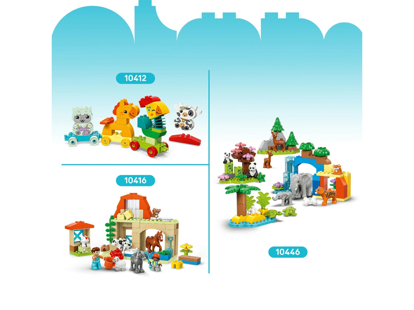 Конструктор LEGO DUPLO Town Сімейства диких тварин: Пінгвіни та Леви (10442) — фото 10