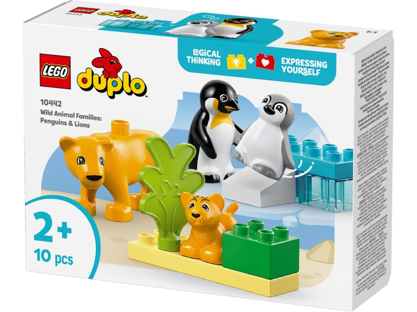 Конструктор LEGO DUPLO Town Сімейства диких тварин: Пінгвіни та Леви (10442) — фото 13