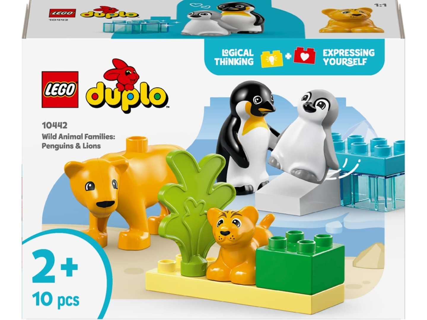 Конструктор LEGO DUPLO Town Сімейства диких тварин: Пінгвіни та Леви (10442) — фото 12