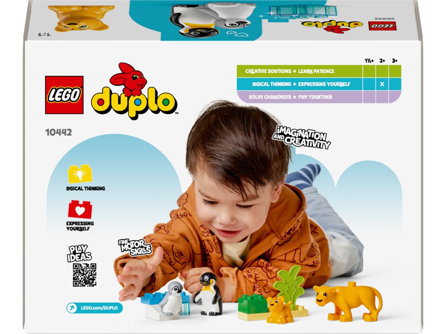 Конструктор LEGO DUPLO Town Сімейства диких тварин: Пінгвіни та Леви (10442) — фото 3