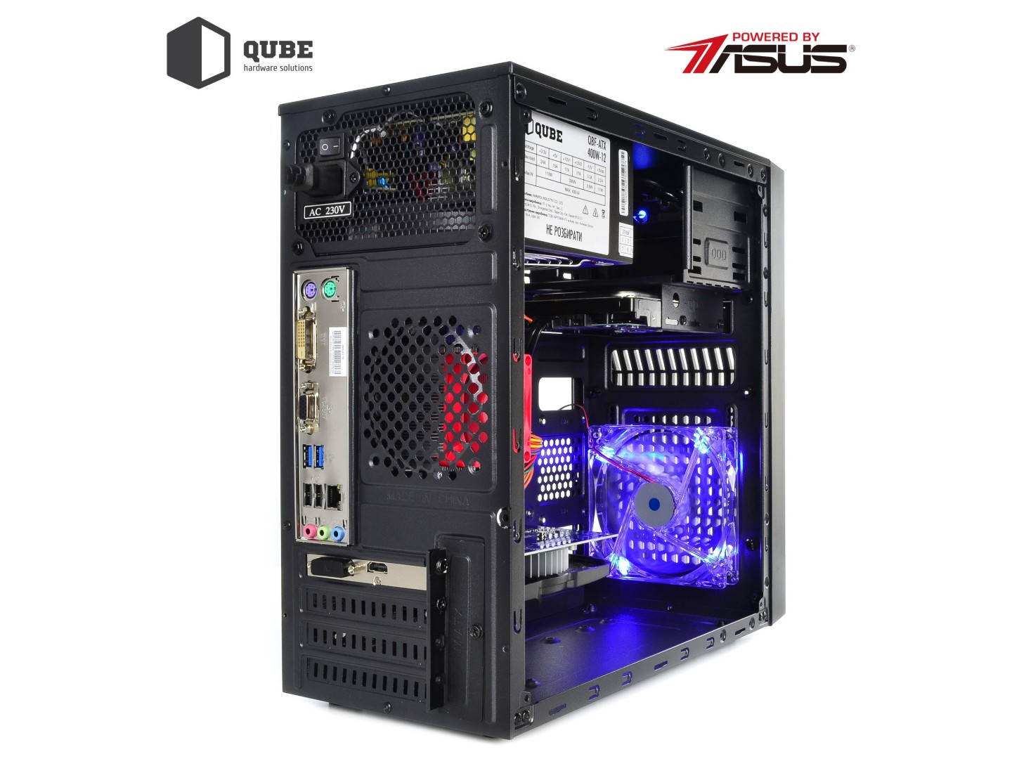 Системний блок QUBE QB i5 12400F GT 1030 2GB 1641 (i512400FGT10302GB1641) — фото 3
