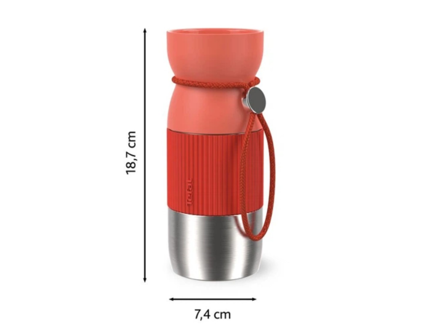 Термочашка Tefal N2191510 BeYou Cup Shape 0,36 л помаранчева — фото 12