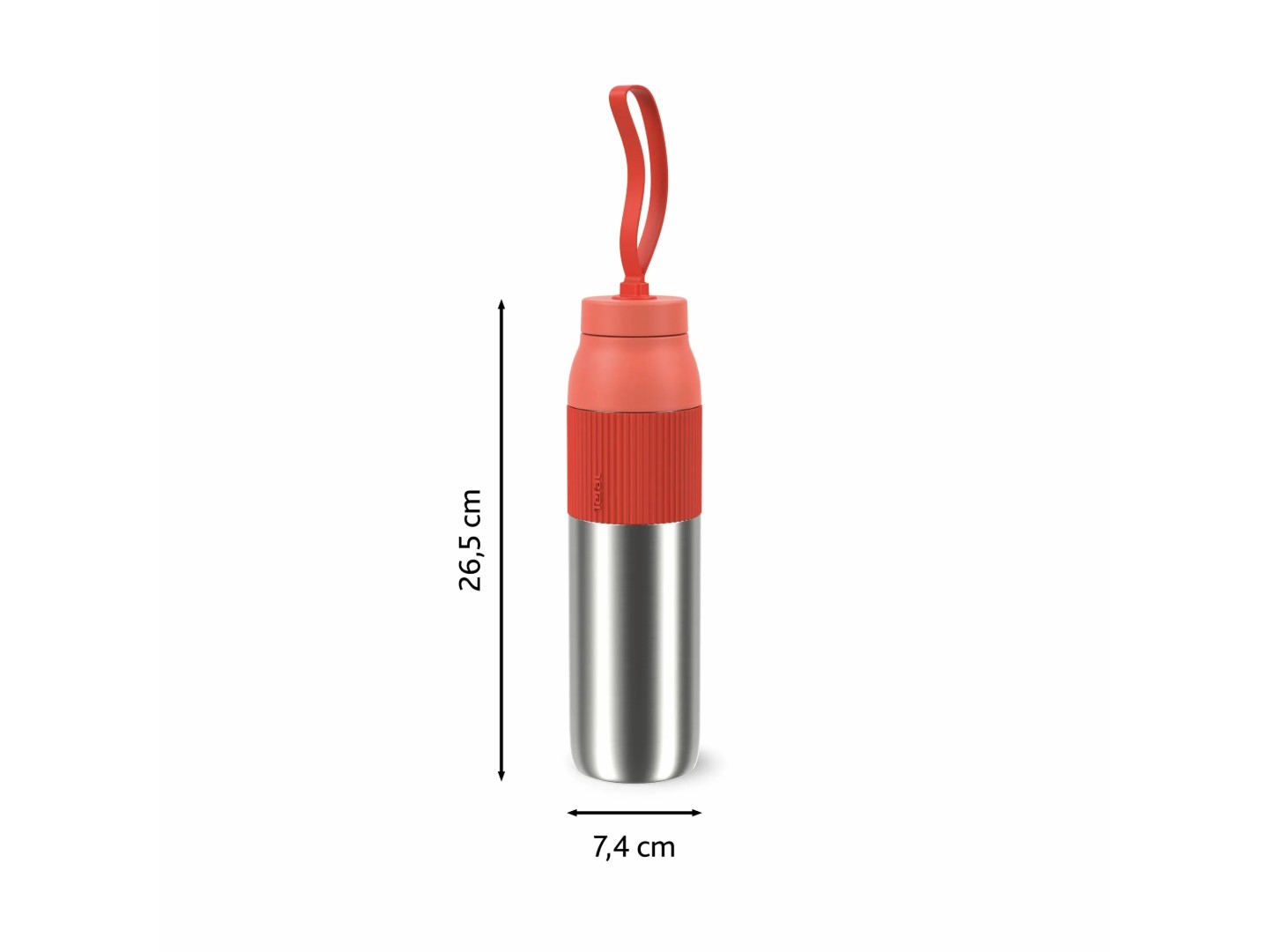 Термопляшка Tefal N2193310 BeYou Twist Screw Lid 0,7 л помаранчева — фото 22