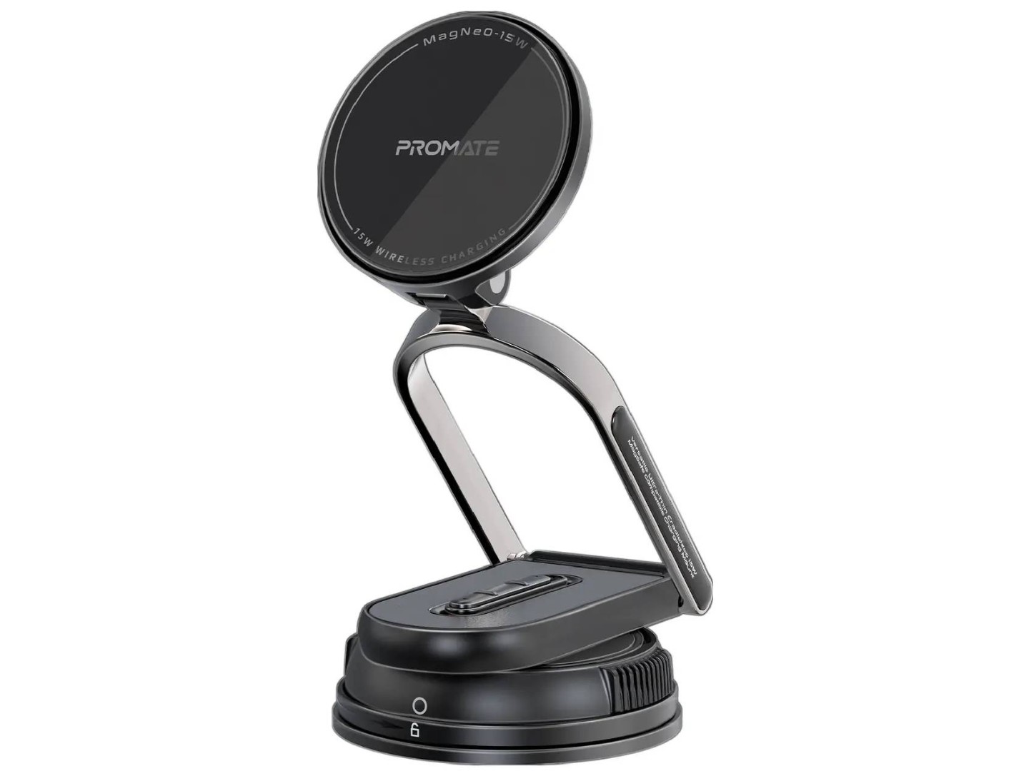 Автотримач з бездротовою зарядкою Promate magneo-15w — фото 2