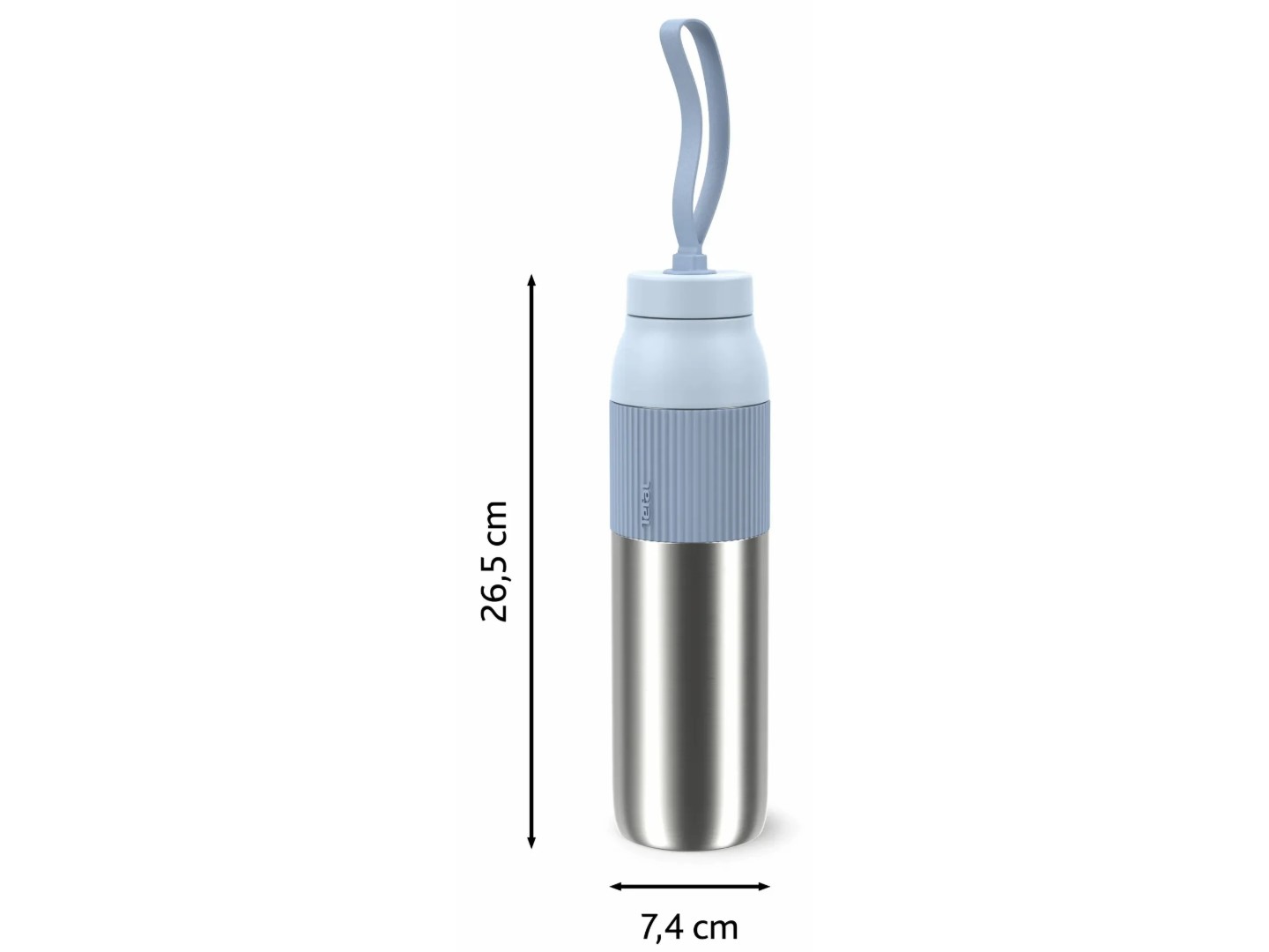 Термопляшка Tefal N2193410 BeYou Twist Screw Lid 0,7 л блакитна — фото 23