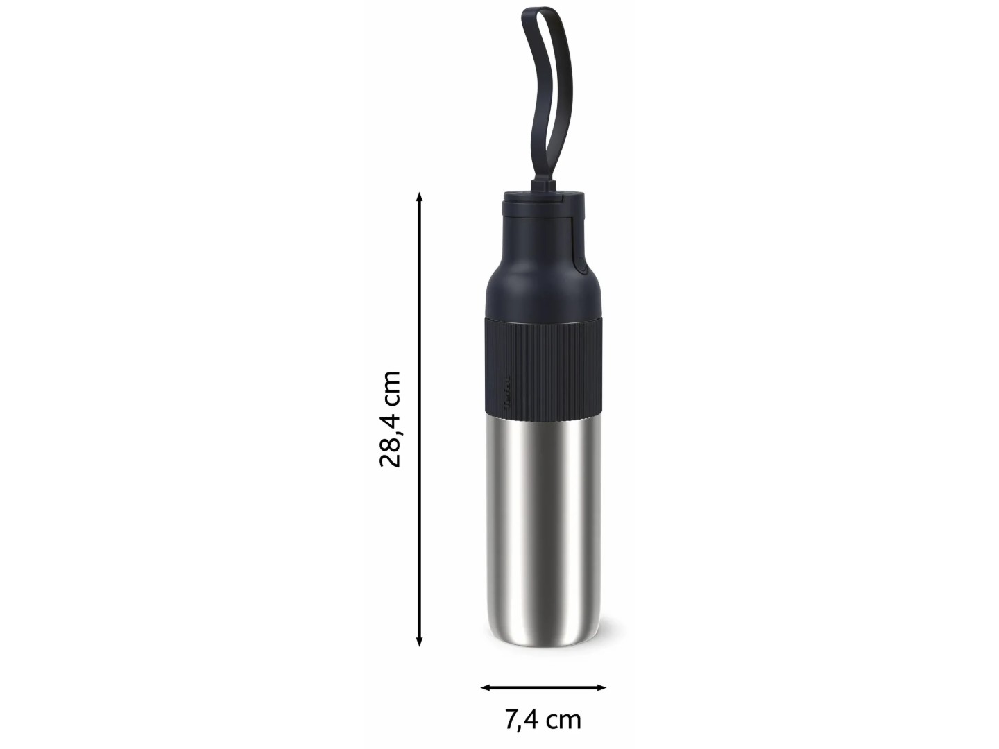 Термопляшка Tefal N3120710 BeYou Flip Lid 0,7 л чорна — фото 12