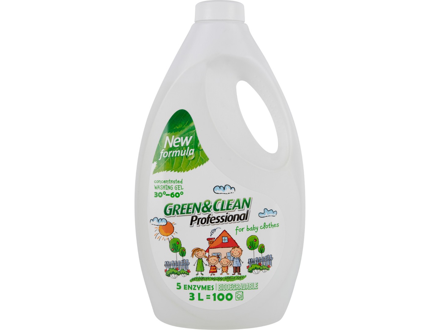 Гель для прання Green&Clean Professional д/дитячої білизни 3л (100 циклов) — фото 2