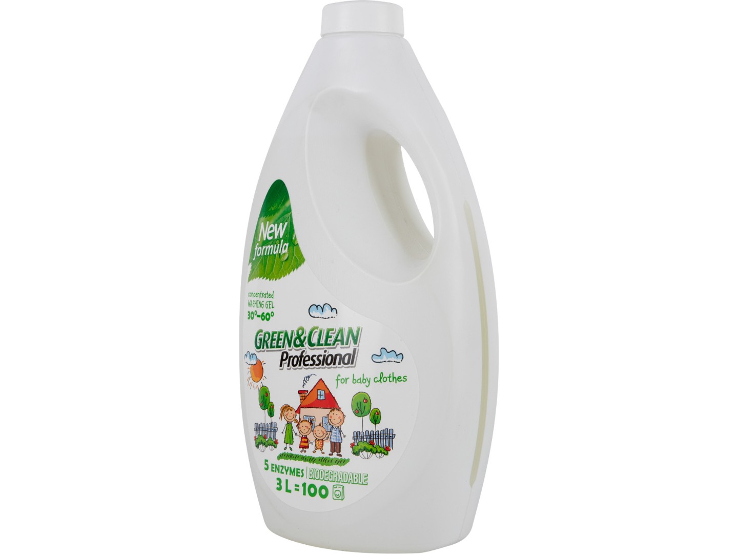 Гель для прання Green&Clean Professional д/дитячої білизни 3л (100 циклов) — фото 4
