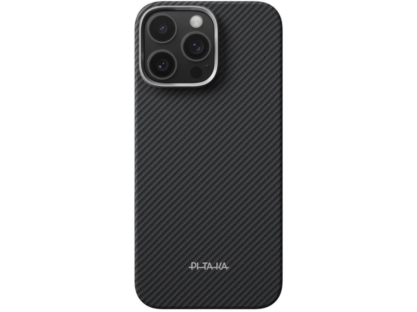 Чохол для смартфону Pitaka Ultra-Slim Classic Twill 600D Black/Grey PitaTap for iPhone 16 Pro (KI1602PA) — фото 2