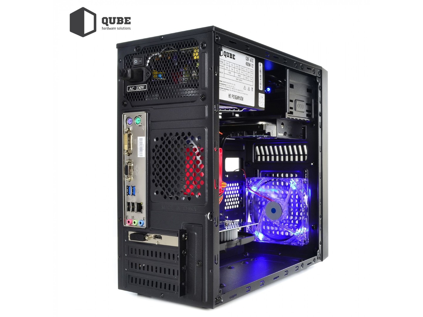 Системний блок QUBE QB Ryzen 5 5500 GT 1030 2GB 82 (Ryzen55500GT10302GB82) — фото 4