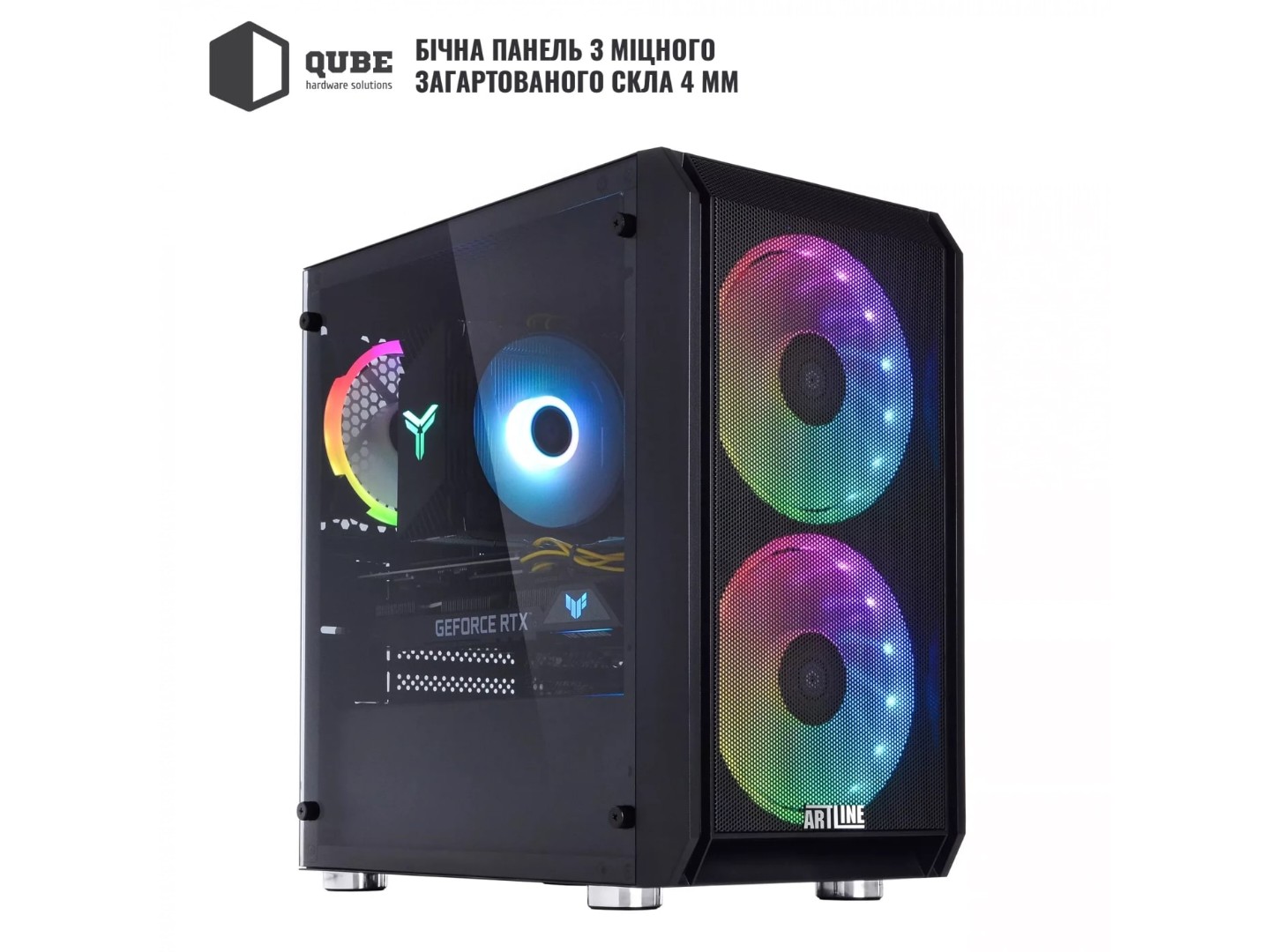 Системний блок QUBE QB Ryzen 7 7700 RTX 5050 8GB NM 321010 (Ryzen77700RTX50508GBNM321010) — фото 8