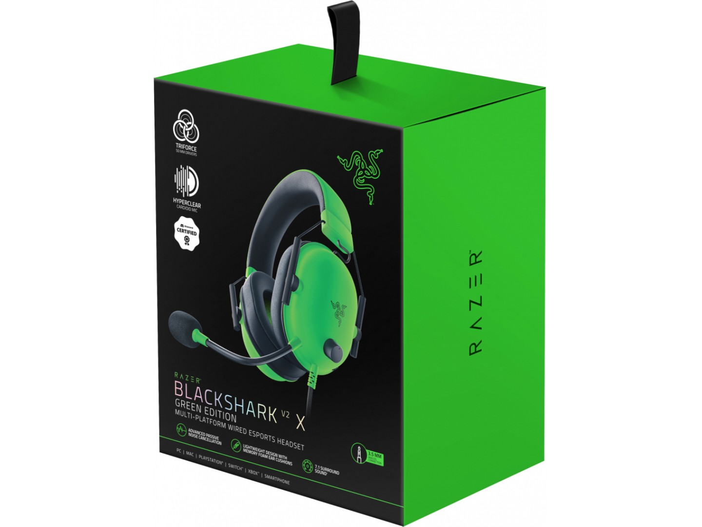 Гарнітура дротова ігрова Razer Blackshark V2 X, Green (RZ04-03240600-R3M1) — фото 6