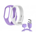 Белый с фиолетовым