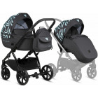 Чорний з блакитним