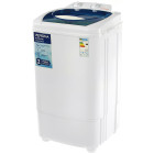 Белый с голубым