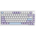 Белый с фиолетовым