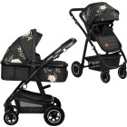 Чорний з бежевим