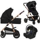 Чорний з коричневим