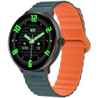 Зеленый с оранжевым