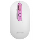 Белый с розовым