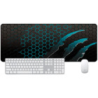 Черный с голубым