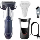 Синий с серебристым