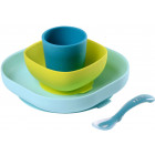 Голубой с желтым