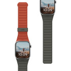 Зеленый с оранжевым