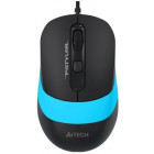 Черный с голубым