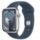 Синій з сріблястим