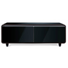 Красное дерево с черным стеклом