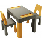 Сірий з помаранчевим